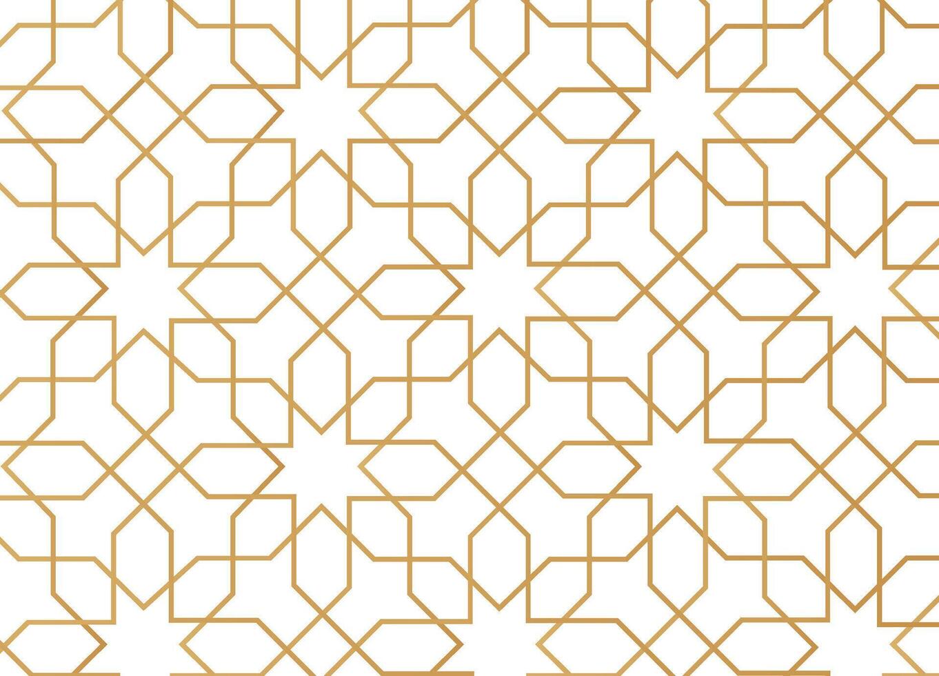 Abstract seamless gold arabian style pattern background vector