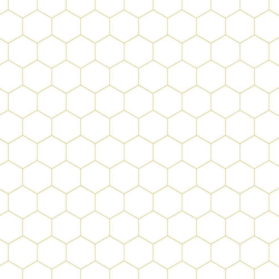 Honeycomb seamless pattern. Grid seamless pattern. Hexagonal cell texture. Honeycomb on white background vector