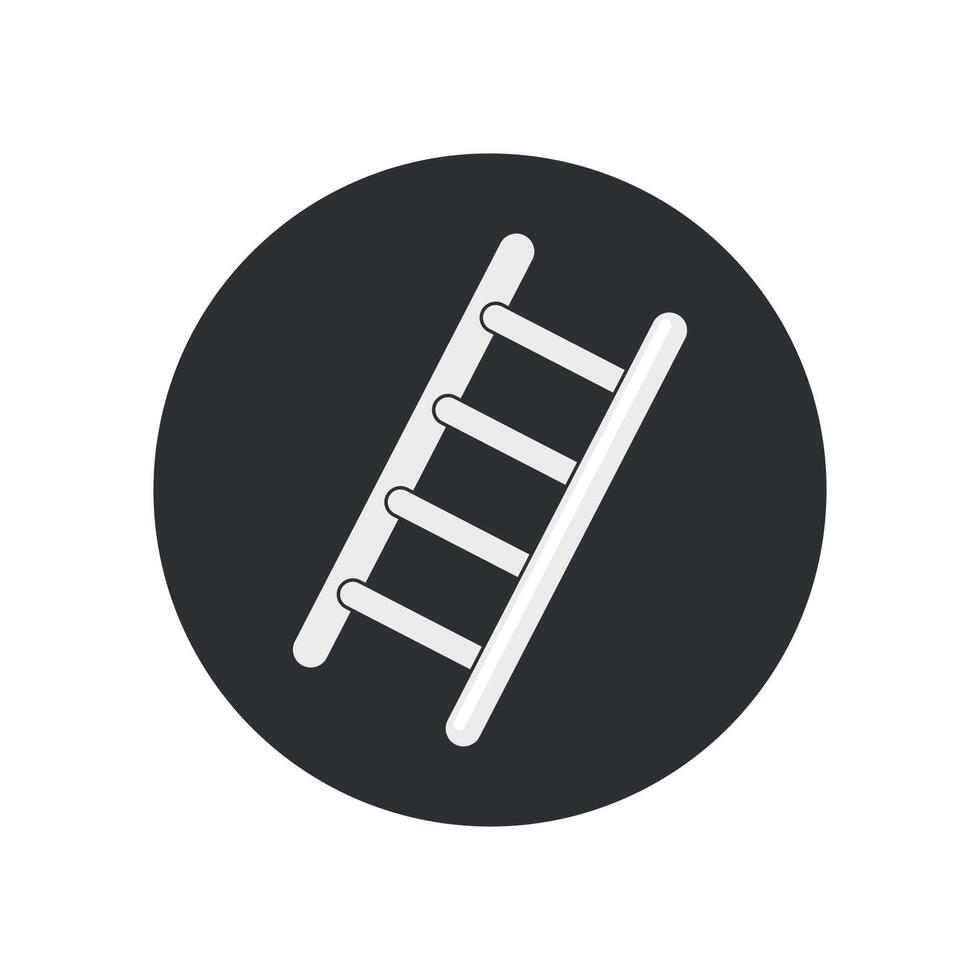 illustration of simple flat staircase design vector