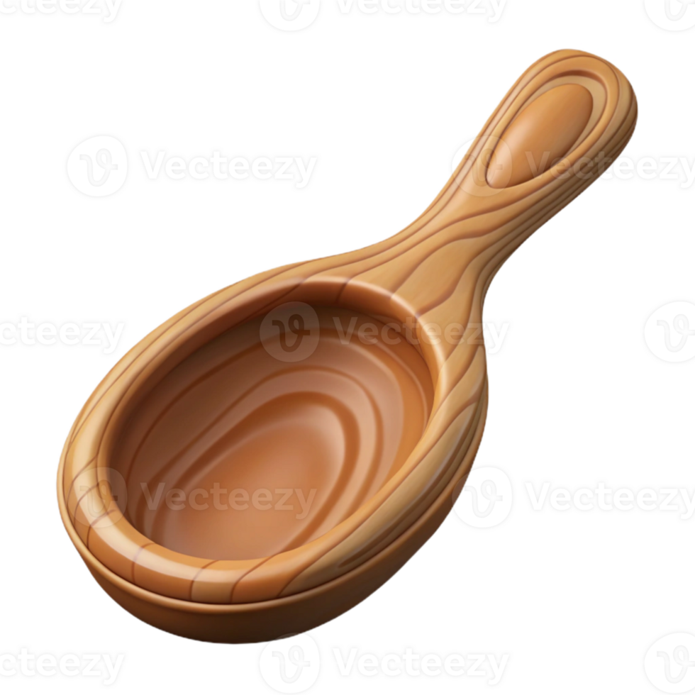 wonderful rustic Carved Wooden Spoon Rest Simple Design Transparent Background png
