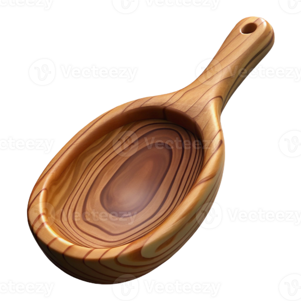 stunning traditional Carved Wooden Spoon Rest Simple Design Transparent Background genuine png