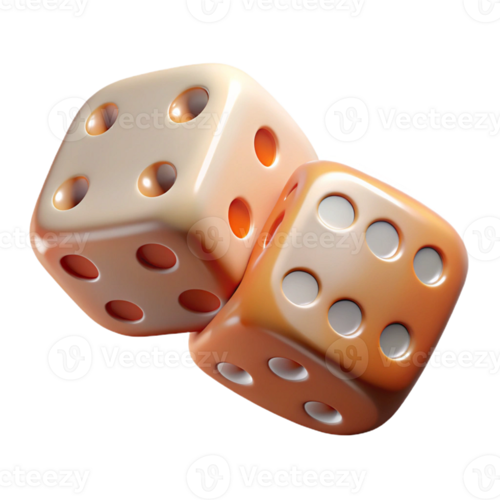 dramatic traditional Casino Dice Rolling on Table Transparent png