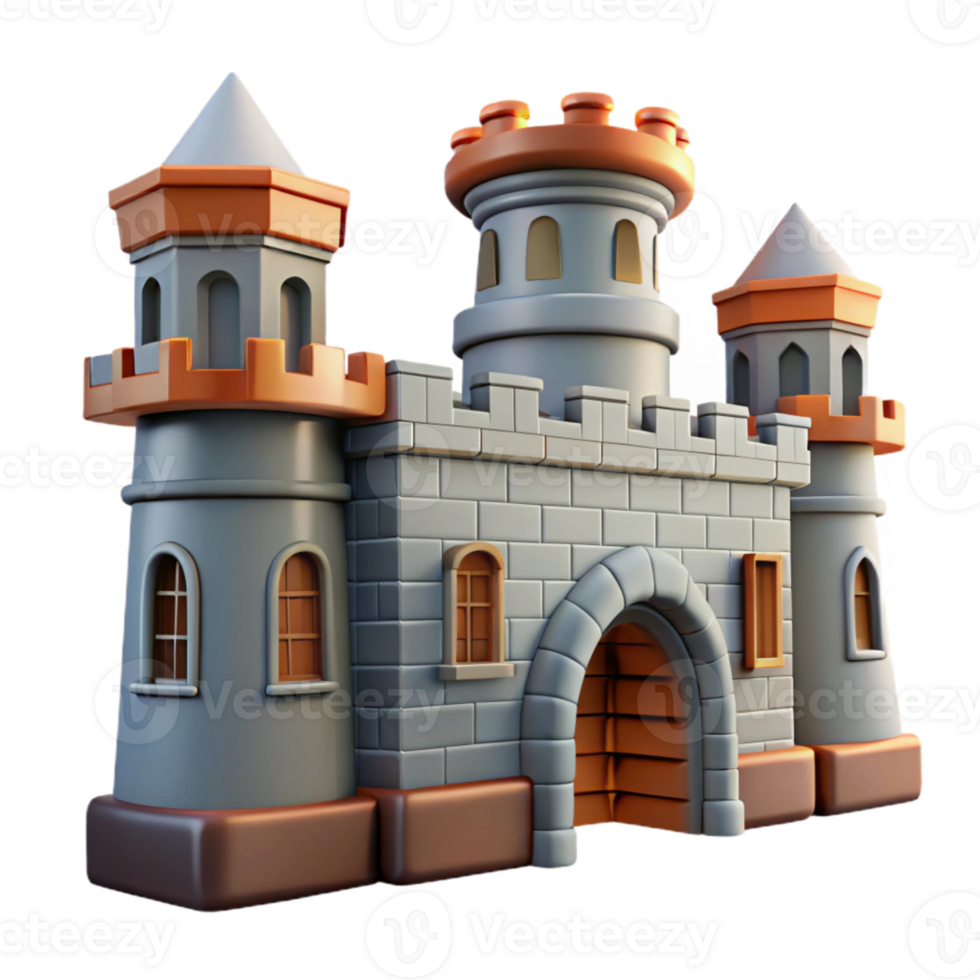 stunning classic Castle Gatehouse with Bridge Transparent png