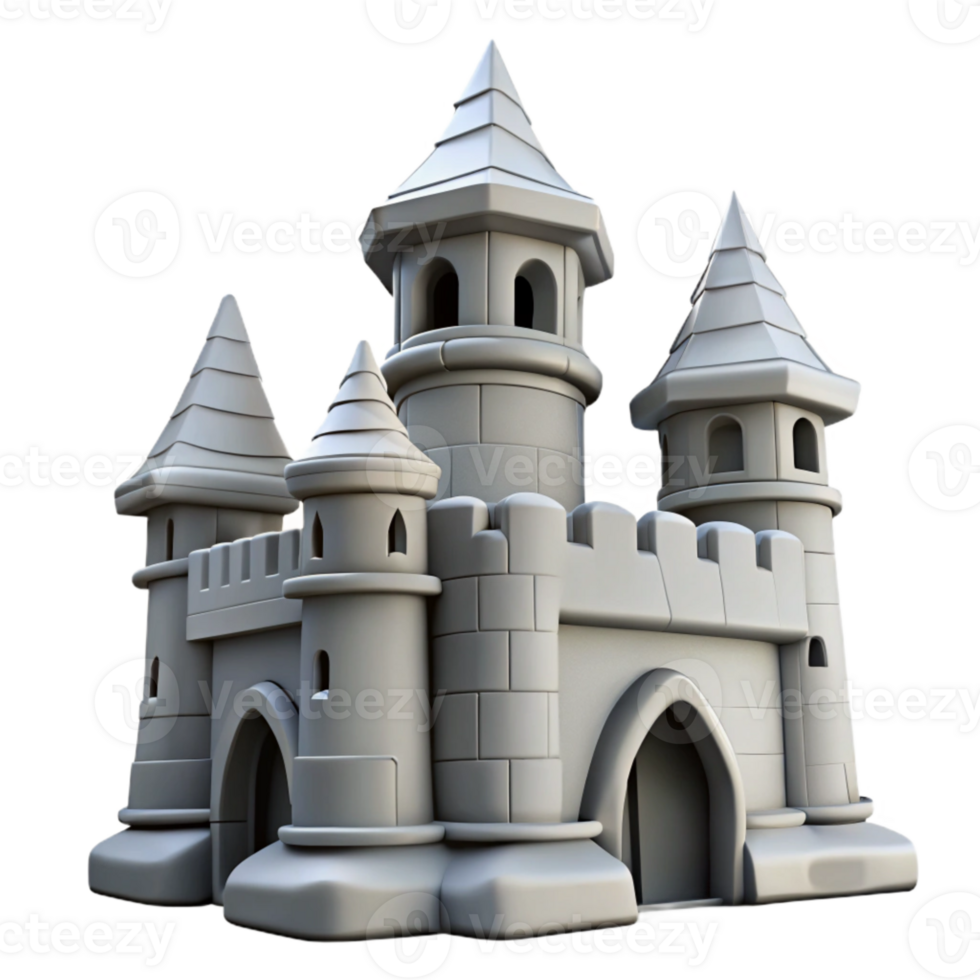 serene creative Castle Turret Silhouette Transparent original png