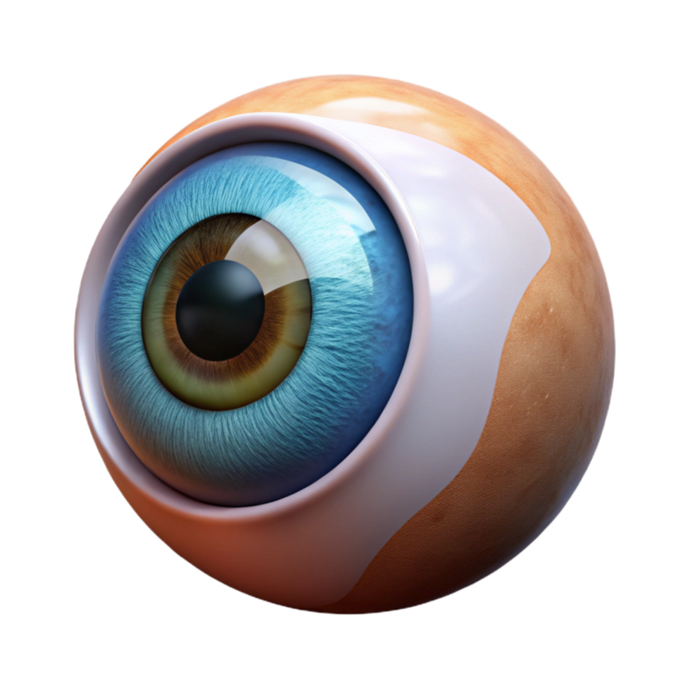 elegant rustic Catchlight in Eye Detail Isolated professional png