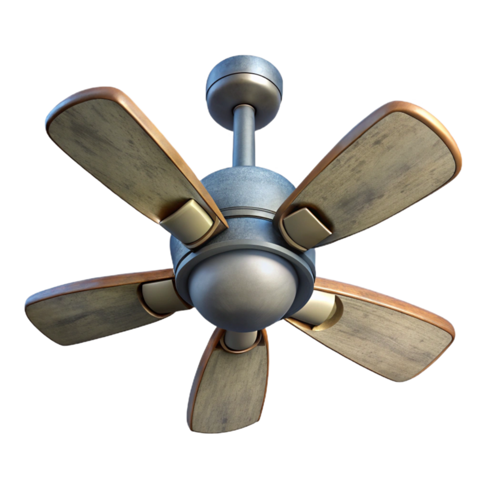 elegant vintage Ceiling Fan Modern Design Isolated Cutout professional png