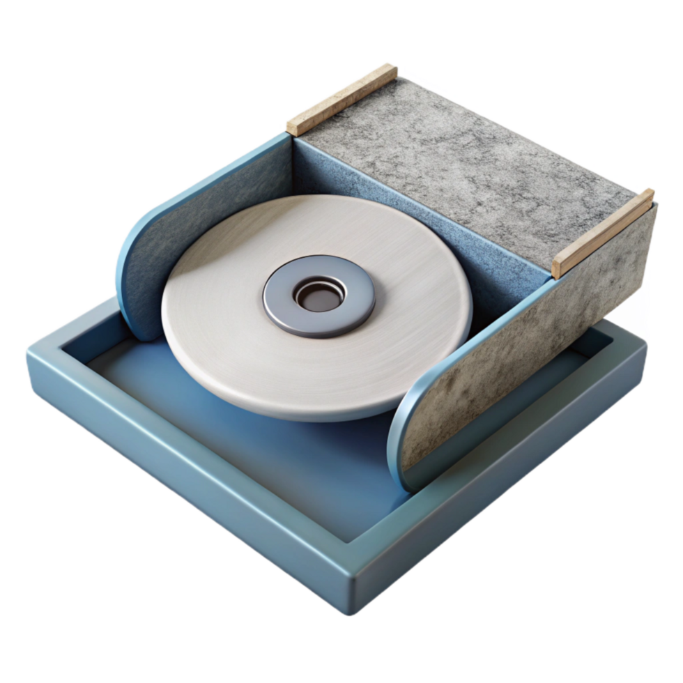 serene abstract Cd Tray Open Position Empty Isolated authentic png
