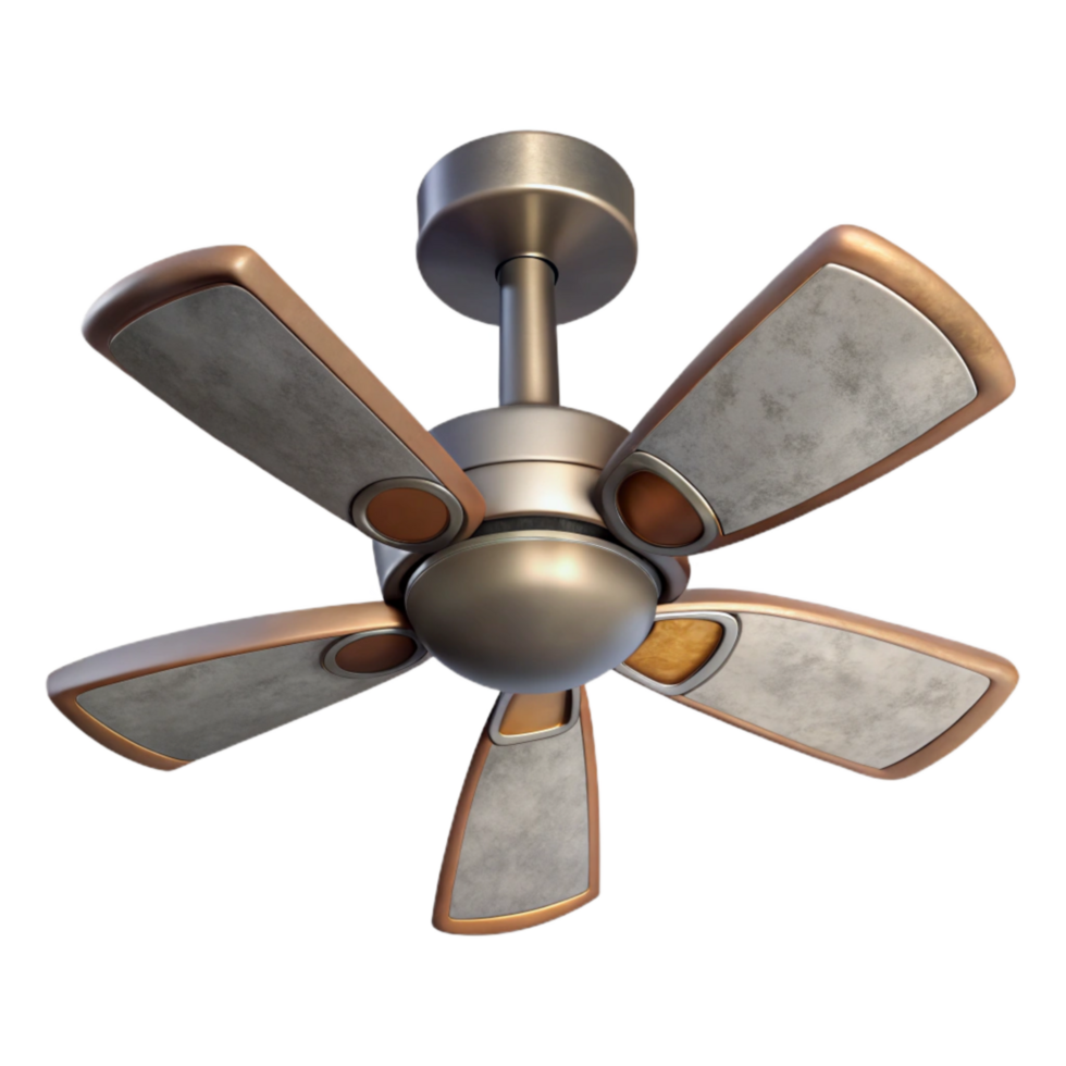 vibrant abstract Ceiling Fan Modern Design Isolated Cutout high resolution png