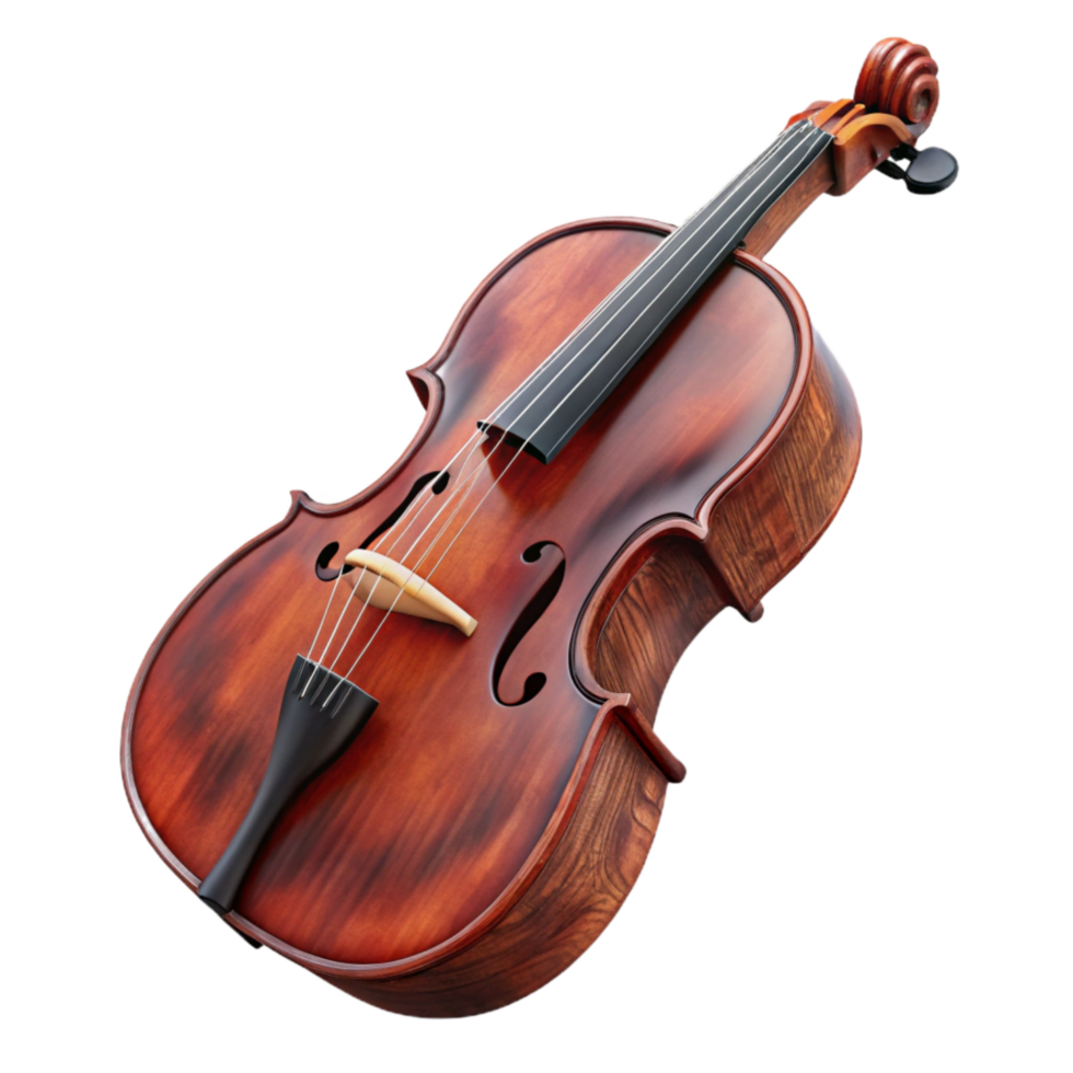 extraordinary abstract Cello Dark Wood Finish Isolated Element Cutout png