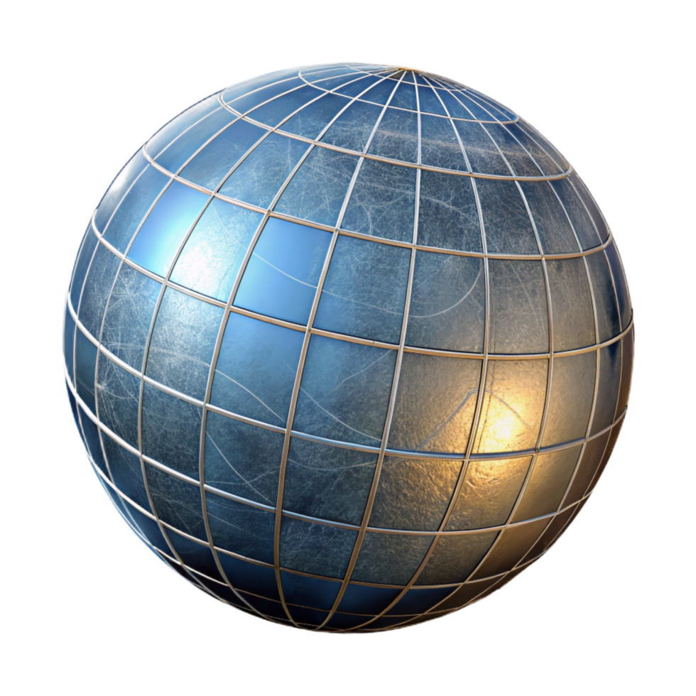 wonderful traditional Celestial Sphere Isolated with Grid Lines detailed png