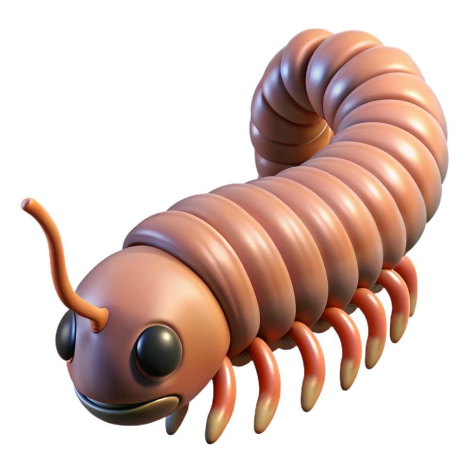 elegant artistic Centipede Crawling Cutout high resolution png