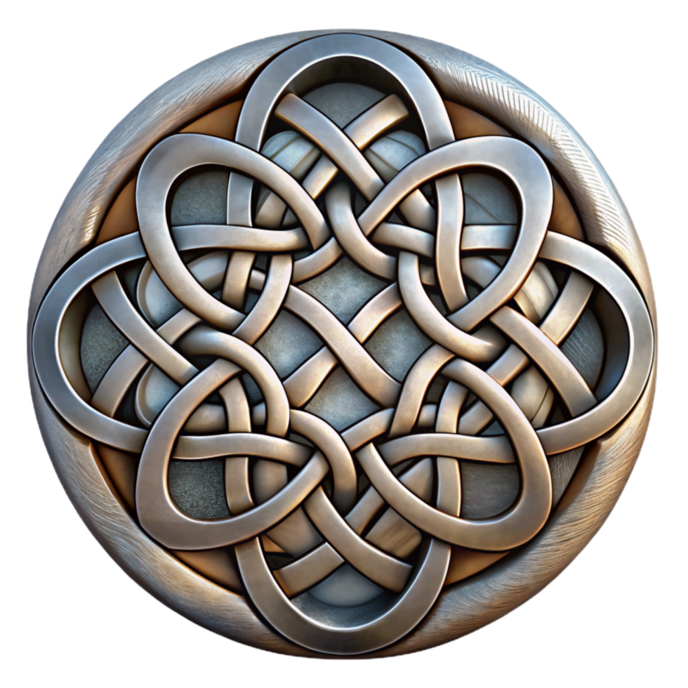 beautiful abstract Celtic Knotwork Design Circular Shape Isolated premium png