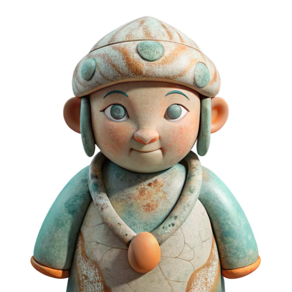 wonderful artistic Ceramic Figurine Handcrafted Design Cutout authentic png