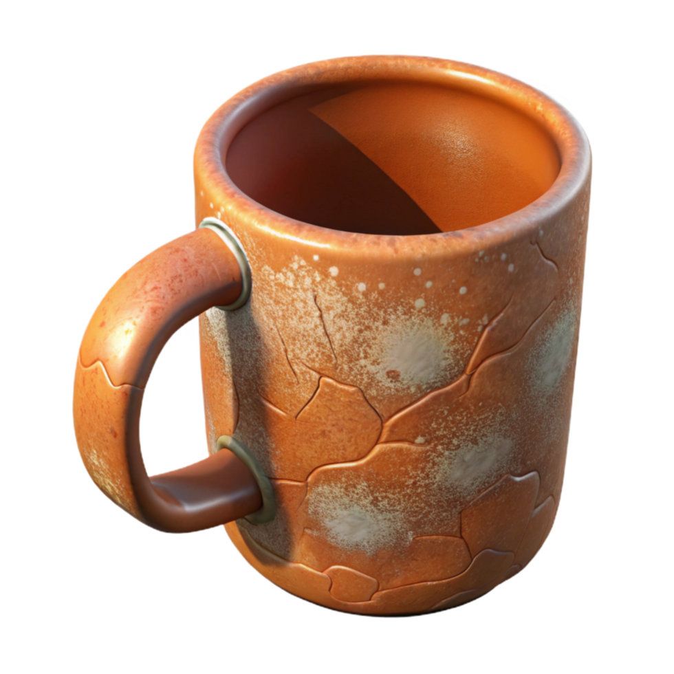 stunning minimalist Ceramic Mug Rustic Glaze Transparent Background professional png