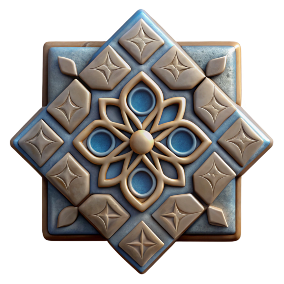 Ceramic Tiles Patterned Design Cutout Element png