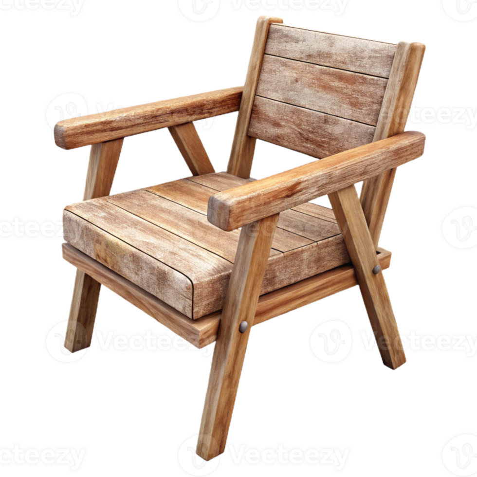 vibrant contemporary Chair Wooden Frame Transparent Background detailed png