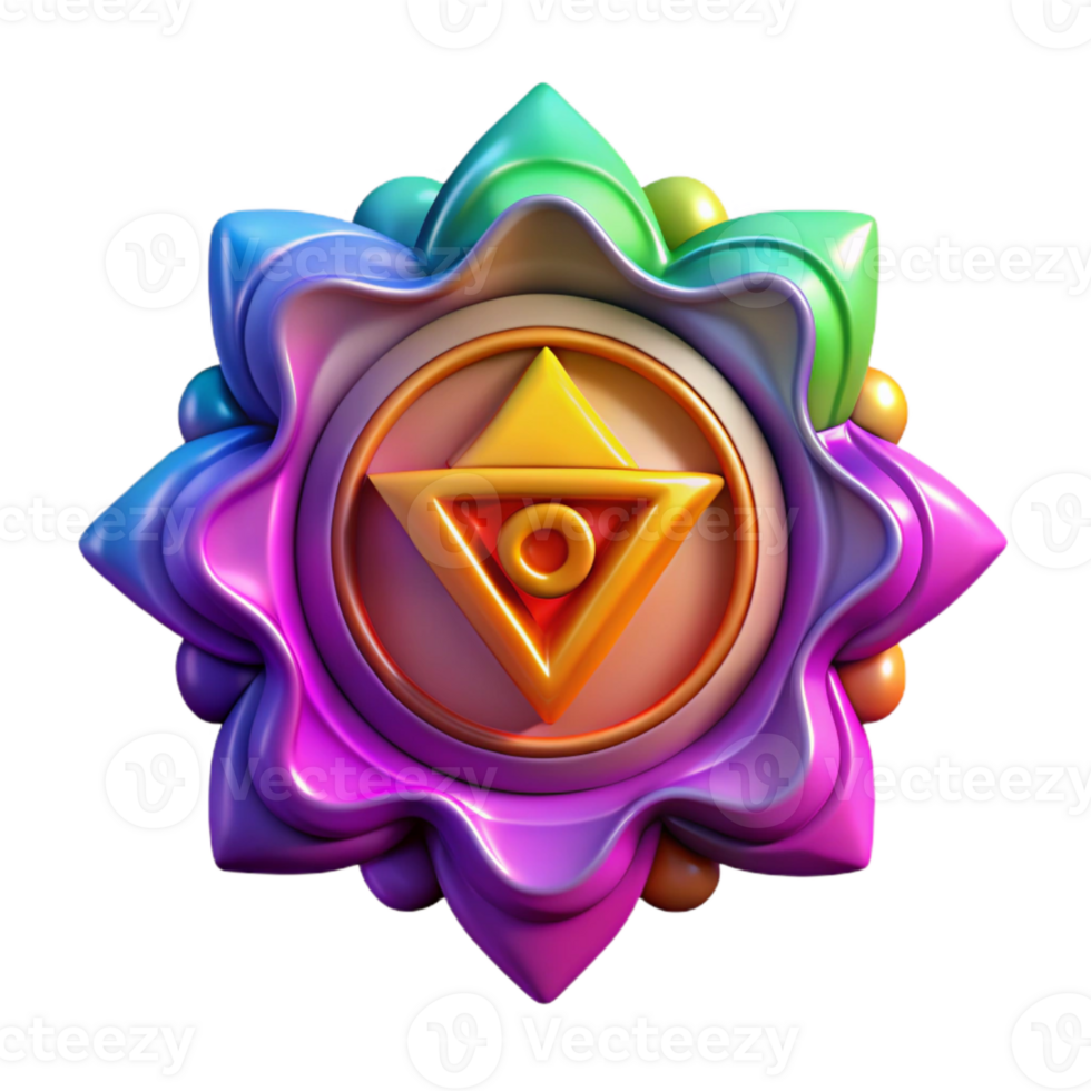 stunning classic Chakra Symbols Vibrant Colors Isolated authentic png