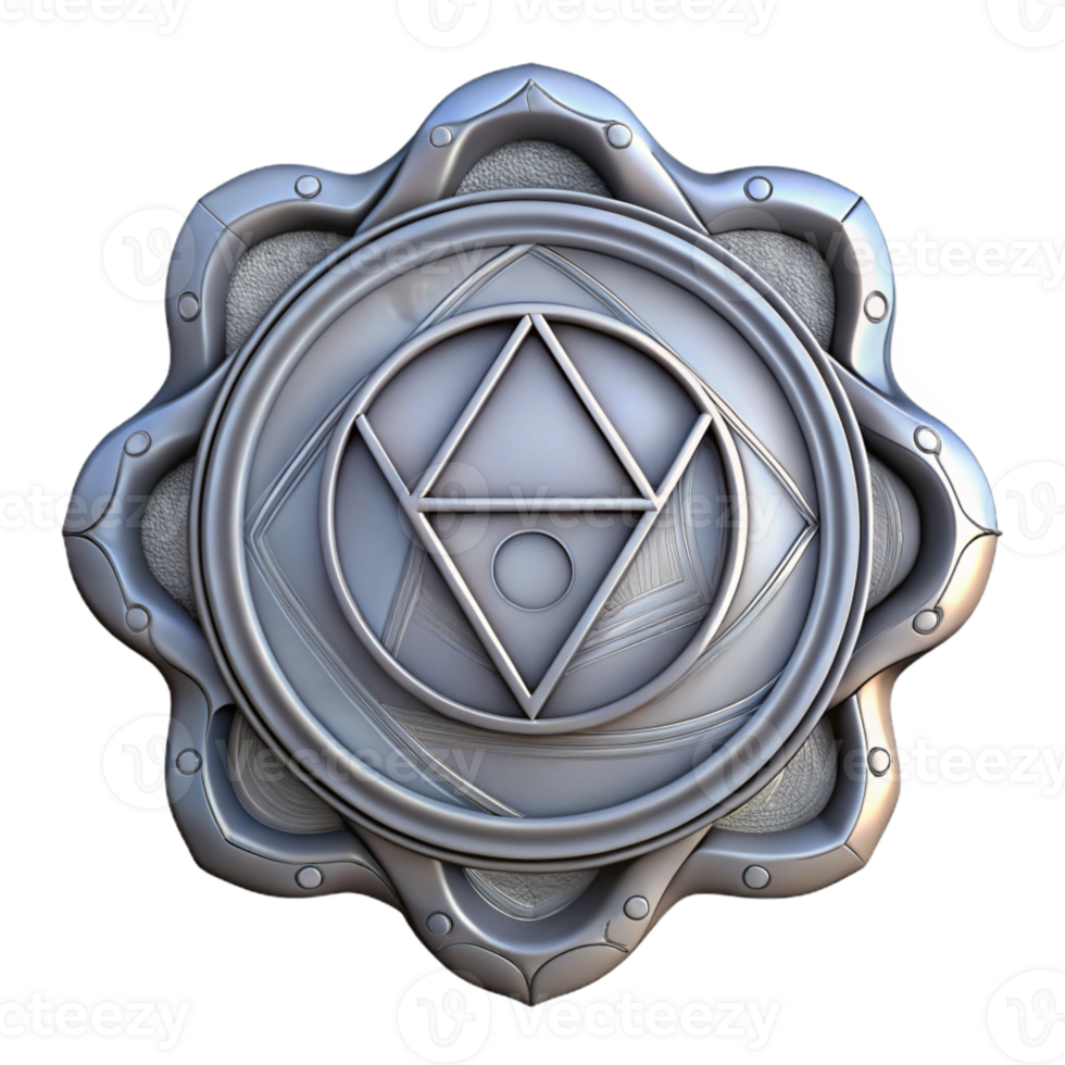 extraordinary traditional Chakra Symbols Outline Style Cutout on Transparent Background original png