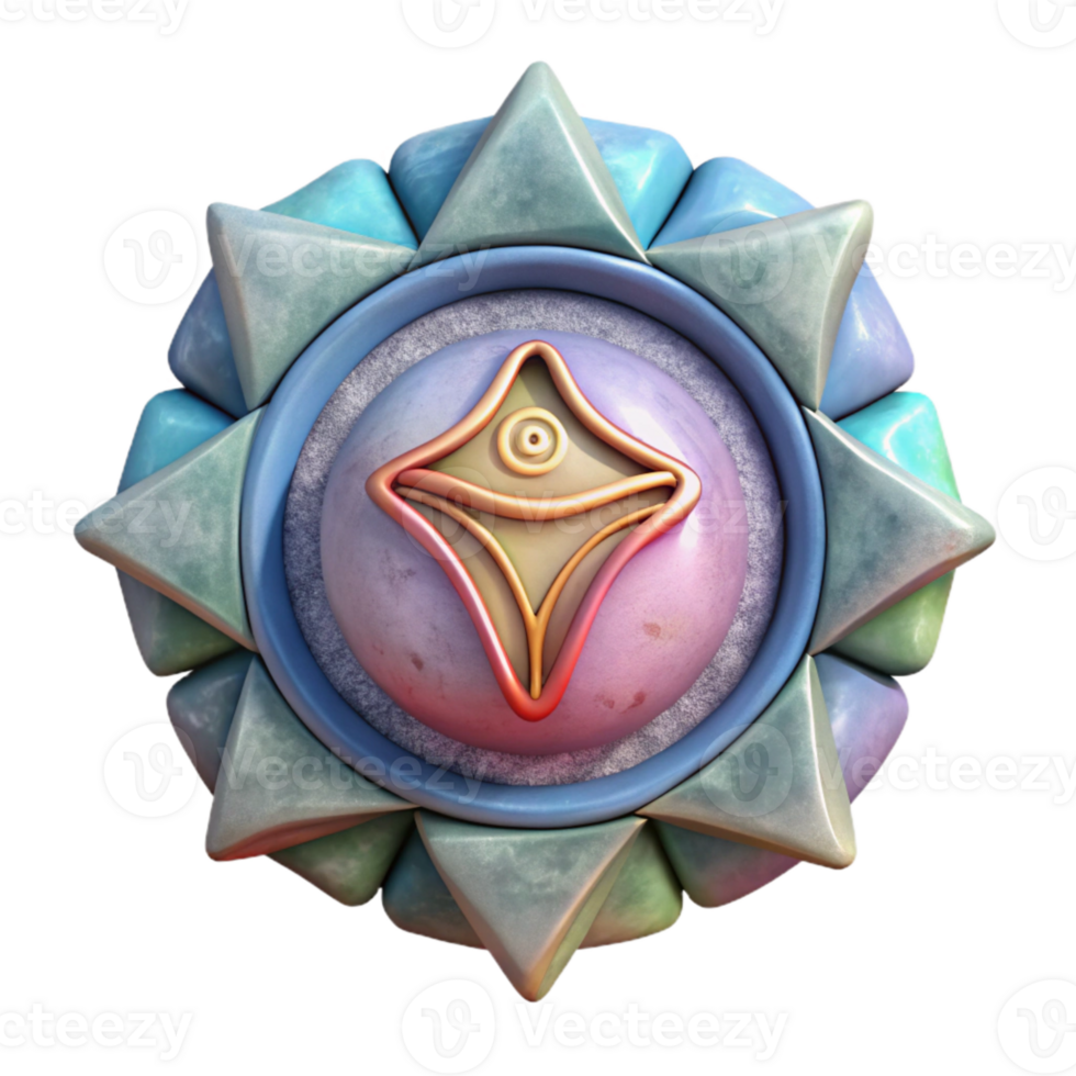 stunning artistic Chakra Symbols Watercolor Style Cutout on Transparent Background professional png