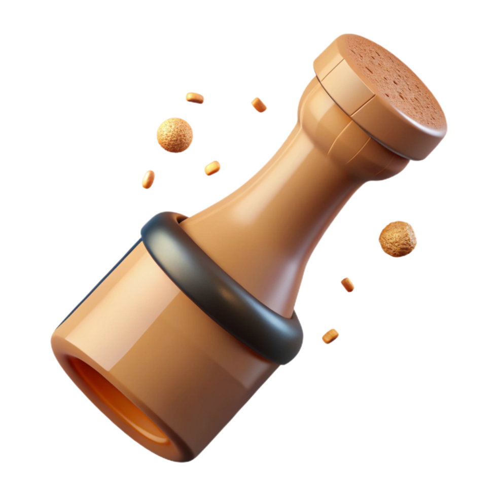 elegant contemporary Champagne Bottle Cork Popping Isolated Element authentic png
