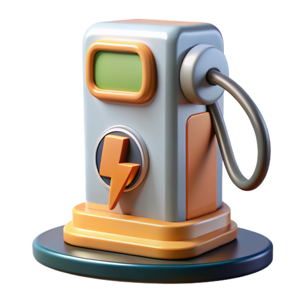 beautiful classic Charging Station for Electric Cars Cutout png