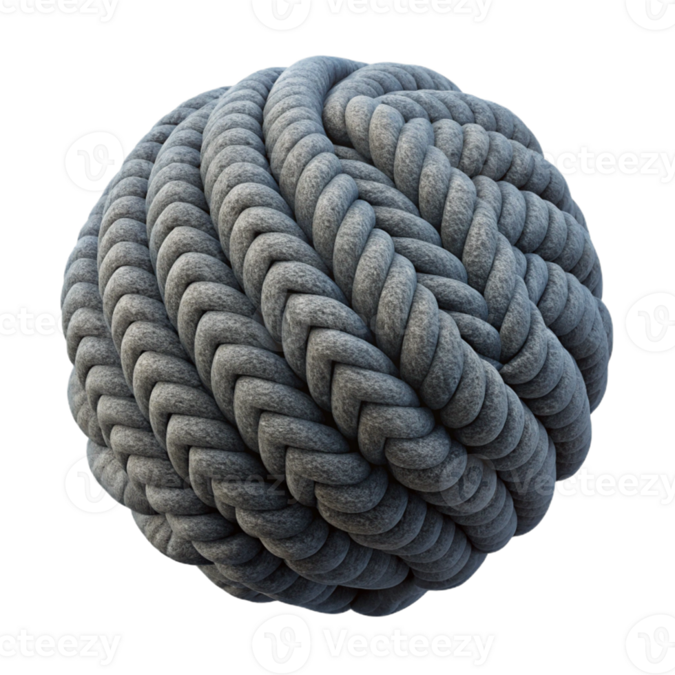 wonderful contemporary Charcoal Gray Wool Yarn Ball Cutout original png