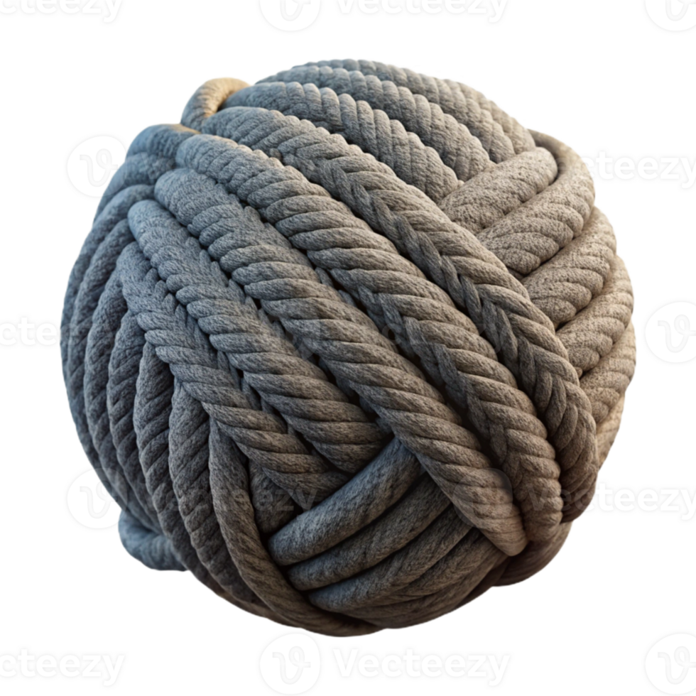 vibrant abstract Charcoal Gray Wool Yarn Ball Cutout png