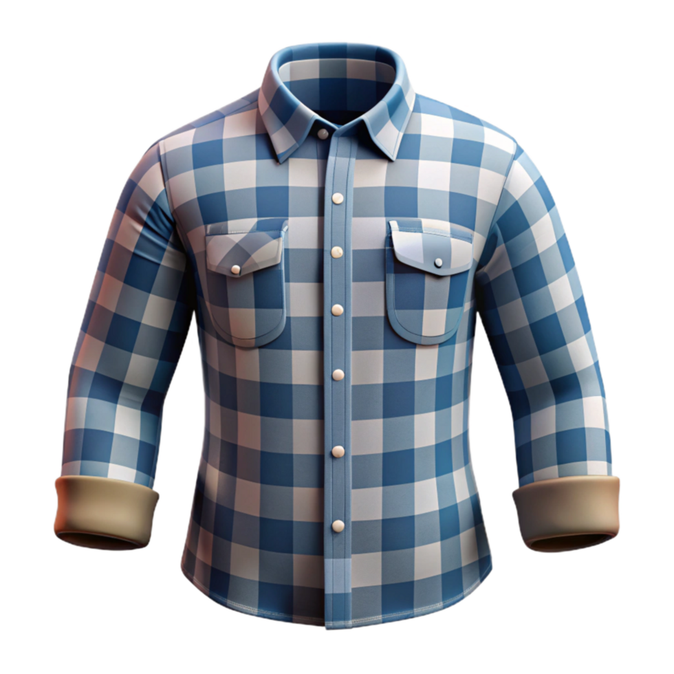 stunning creative Checkered Shirt with Transparent Background authentic png