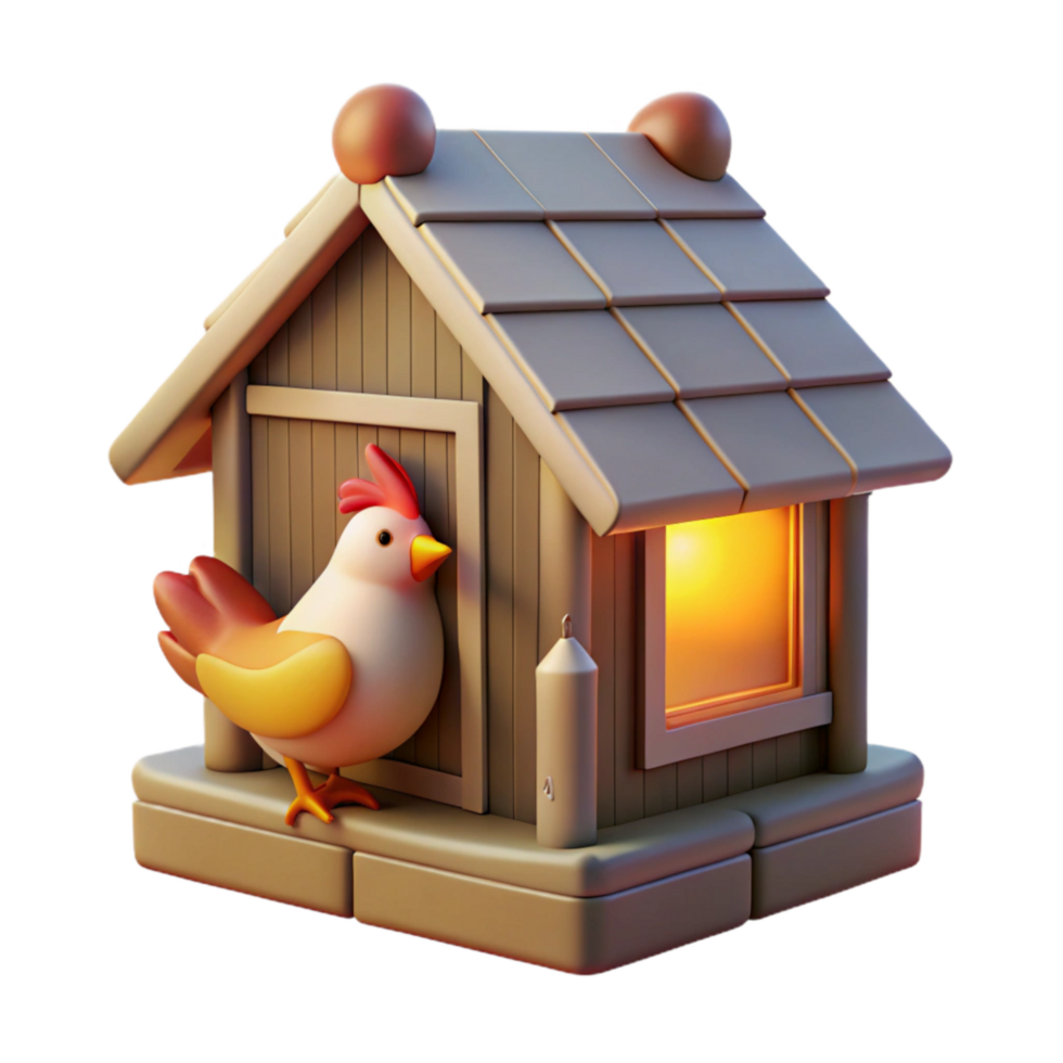 wonderful vintage Chicken Coop at Sunset Transparent Element high resolution png