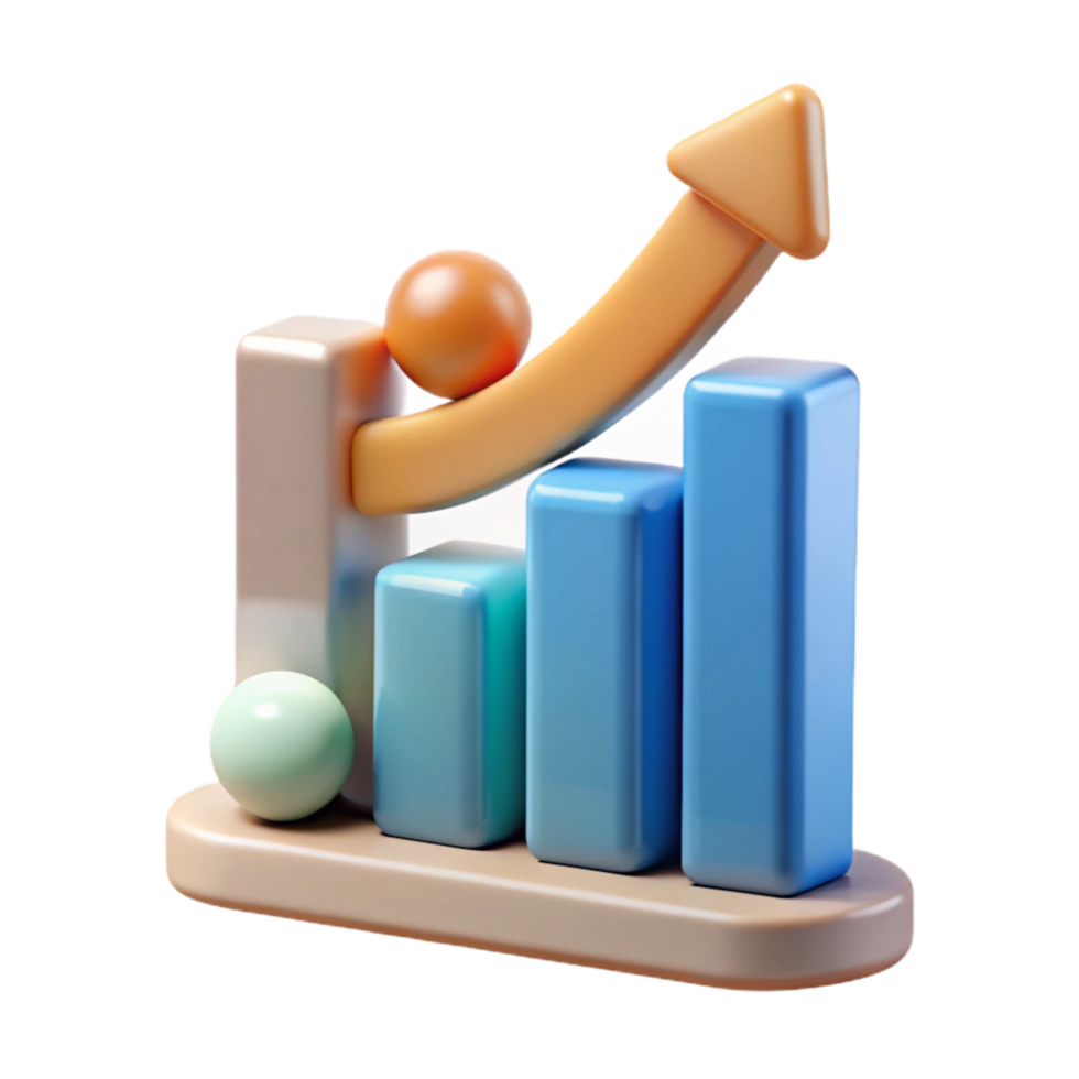 beautiful rustic Child Development Growth Chart Upward Trend Transparent Background professional png