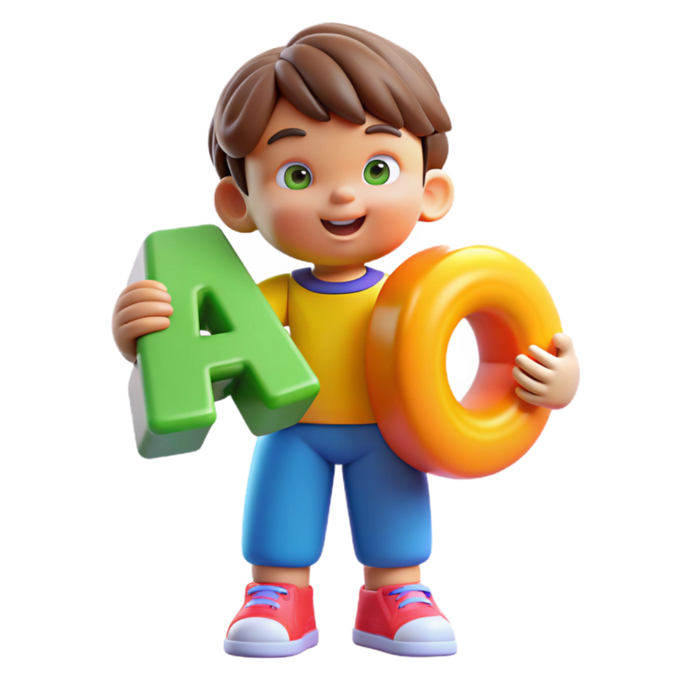 wonderful traditional Child Learning Alphabet Colorful Letters Isolated professional png