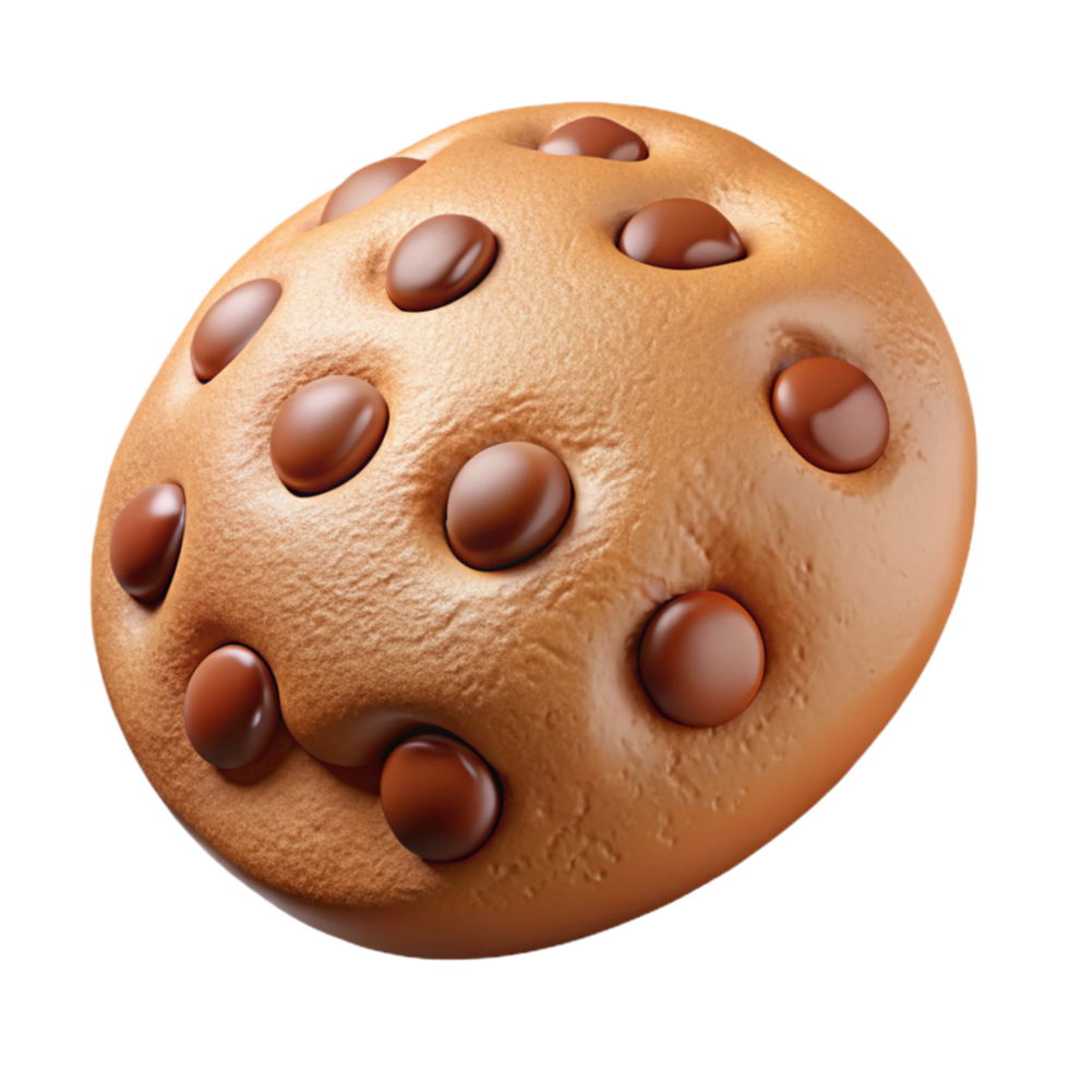 magnificent vintage Chocolate Chip Cookie Close Up Cutout high quality png
