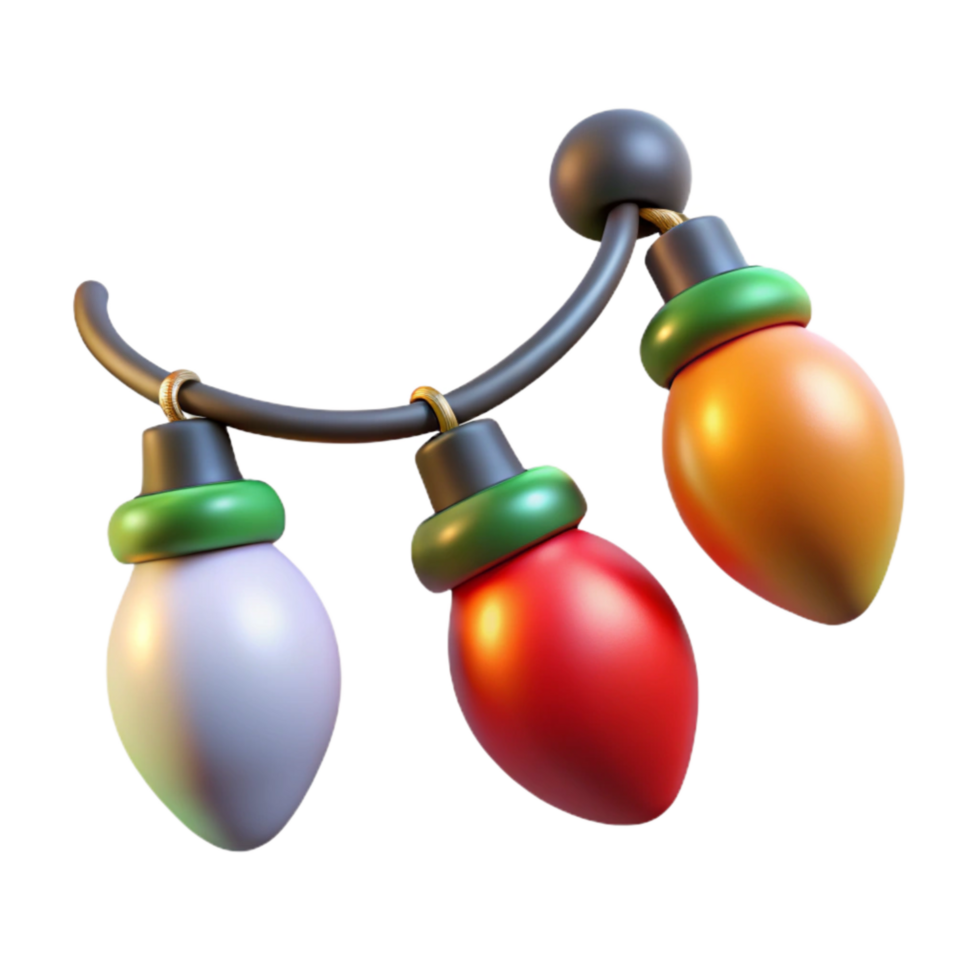 elegant artistic Christmas Lights Holiday Decor Transparent genuine png