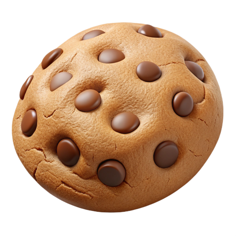 impressive modern Chocolate Chip Cookie Close Up Cutout authentic png