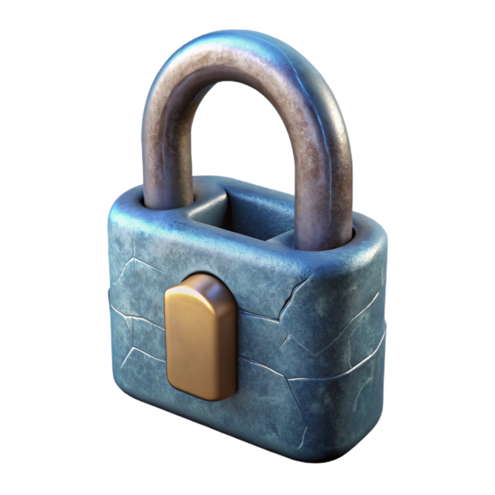 extraordinary artistic City Bike Lock Close Up Isolated high resolution png