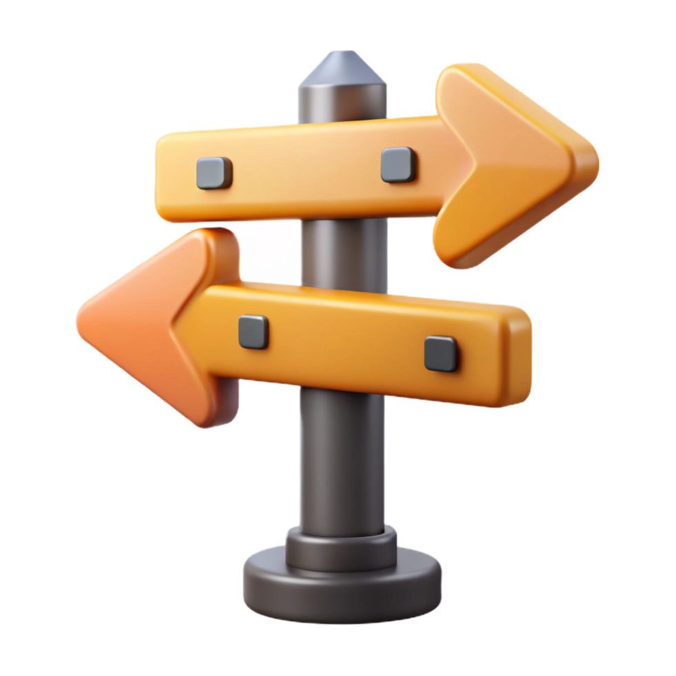 impressive creative City Street Sign Navigation Arrows Transparent Background original png