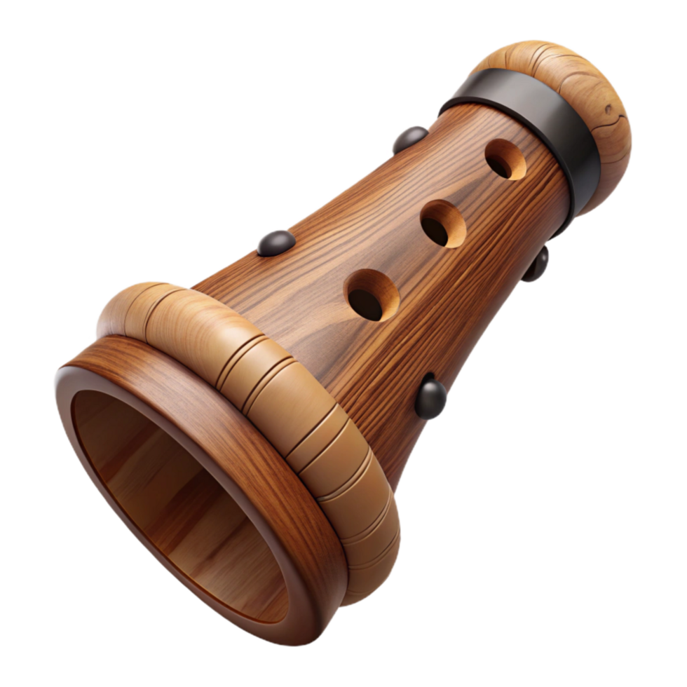 impressive vintage Clarinet Barrel Wood Material Adjustable Length Cutout original png