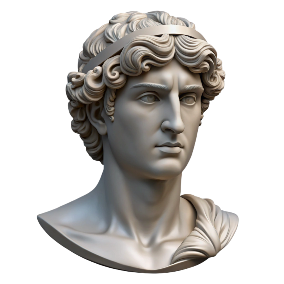 vibrant classic Classical Sculpture Full View Isolated authentic png