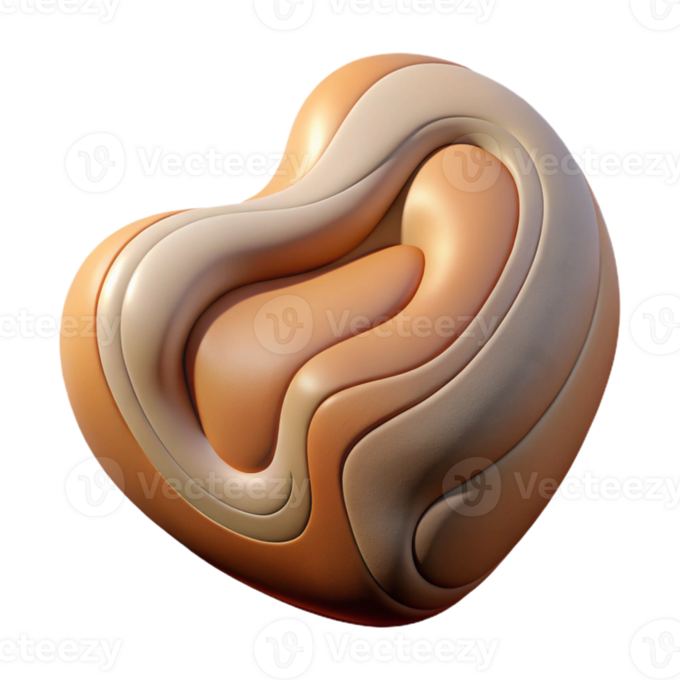 beautiful creative Clay Sculpture Abstract Shape Cutout with Smooth Texture genuine png