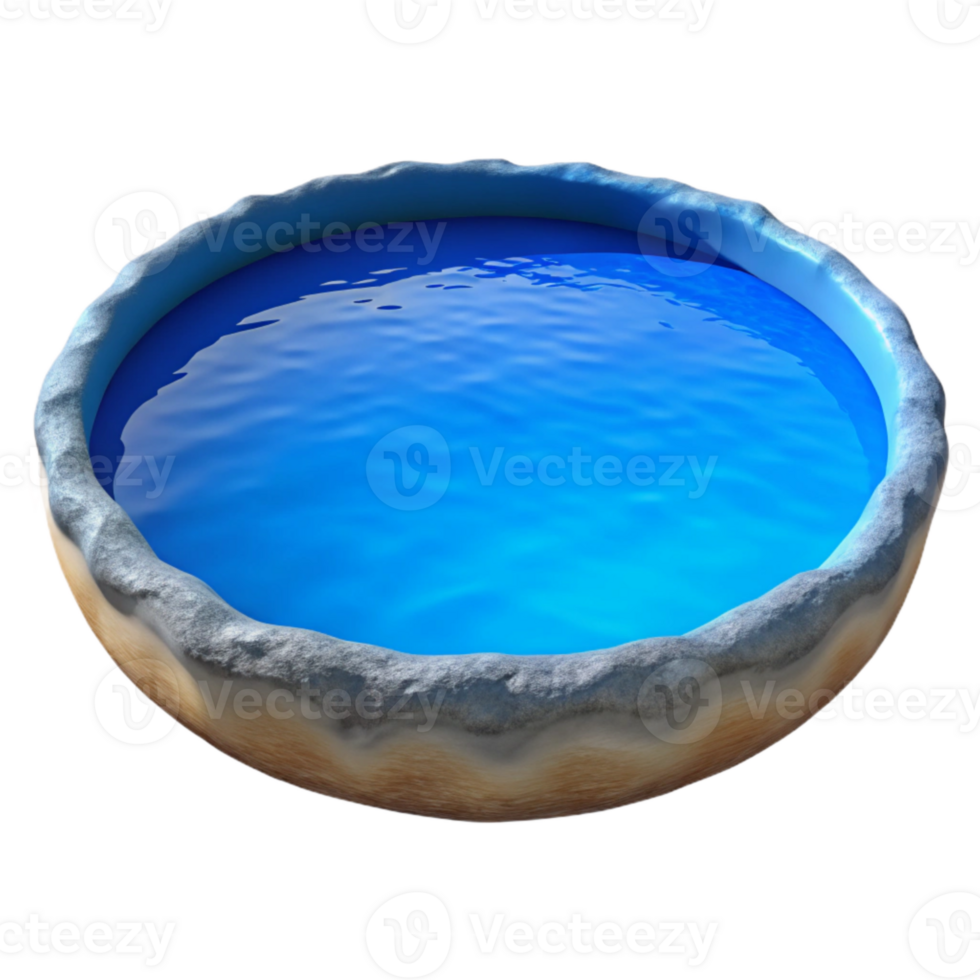 impressive modern Clear Blue Lake Isolated Calm Water Surface professional png