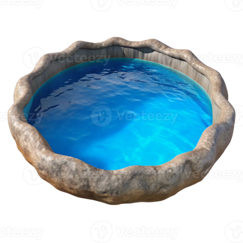 dramatic vintage Clear Blue Lake Isolated Calm Water Surface png