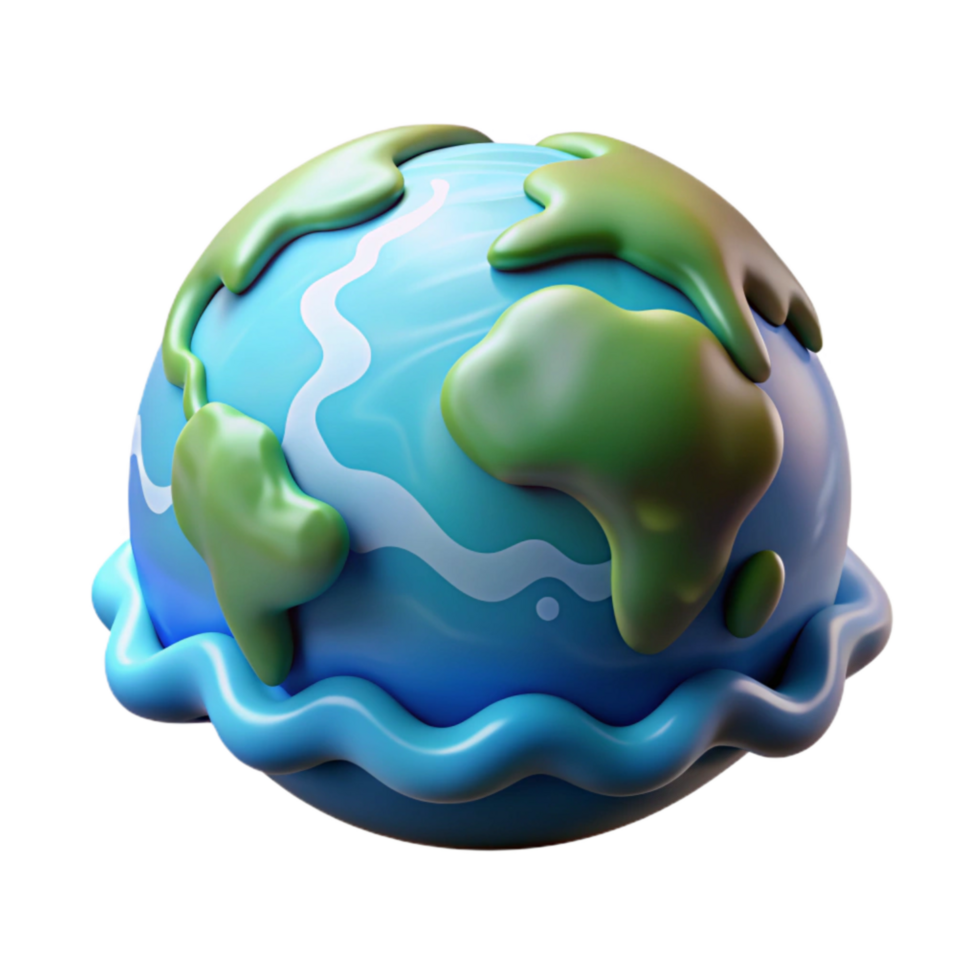 magnificent abstract Climate Change Rising Sea Levels Transparent Element premium png