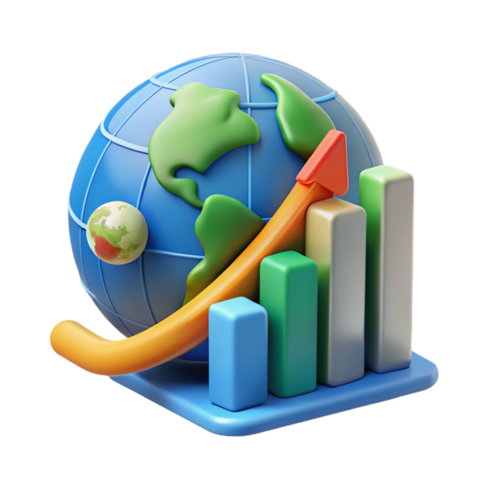 dramatic modern Climate Data Visualization Graph Upward Trend Cutout genuine png