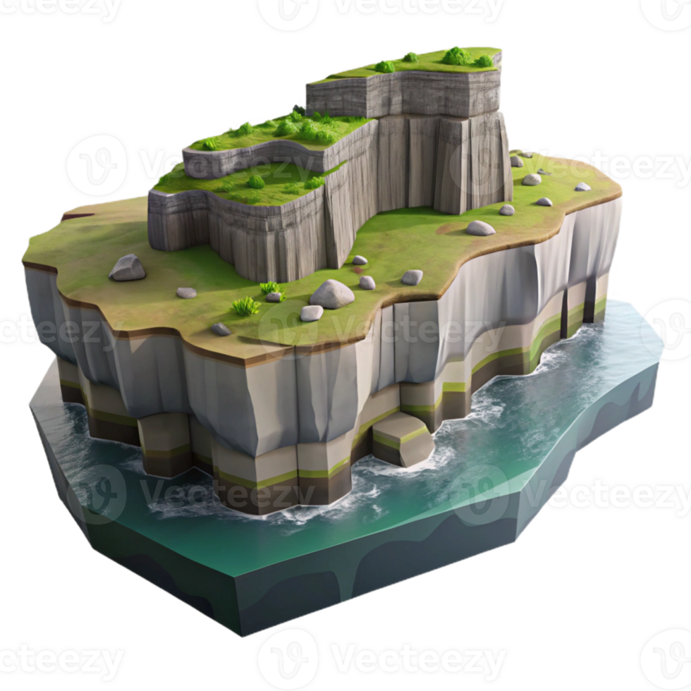 magnificent creative Cliffs of Moher Ireland Rugged Coastline Isolated Element authentic png
