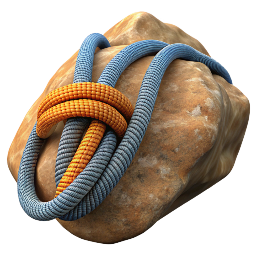 stunning modern Close Up of Climbing Rope and Carabiner Transparent detailed png