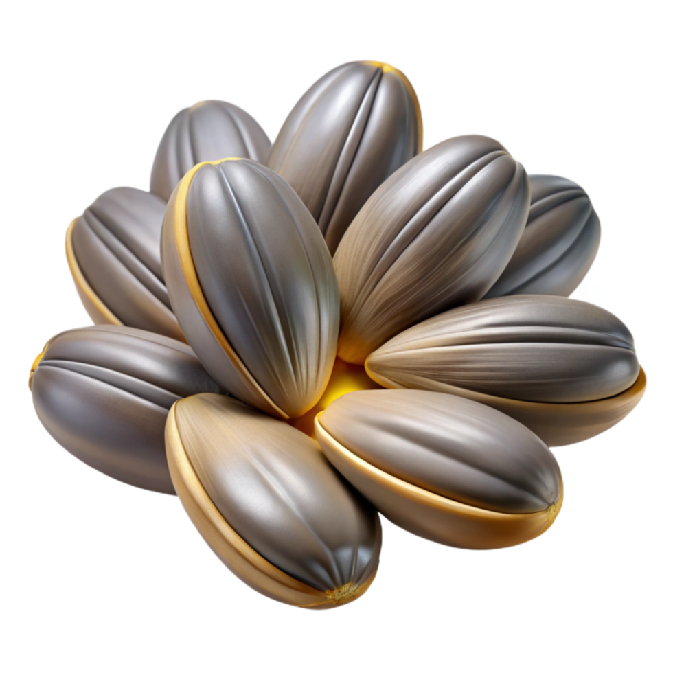 beautiful vintage Close Up of Sunflower Seeds Cutout Transparent Background original png