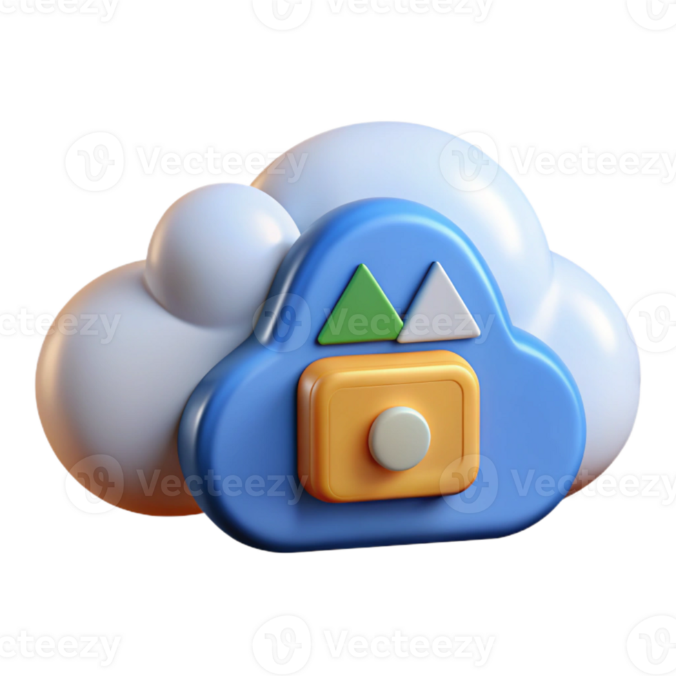 impressive rustic Cloud Storage for Photos Icon Cutout premium png