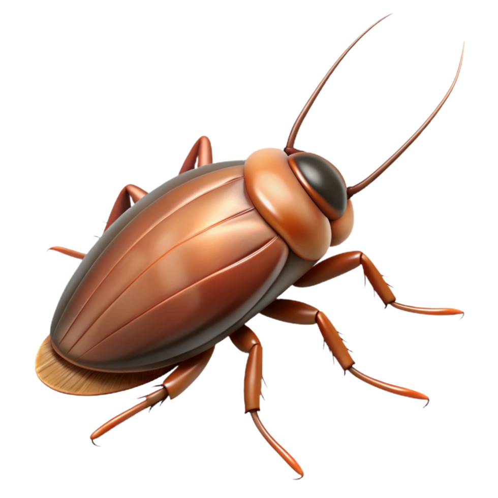 Cockroach Scurrying Across Floor Transparent Background png