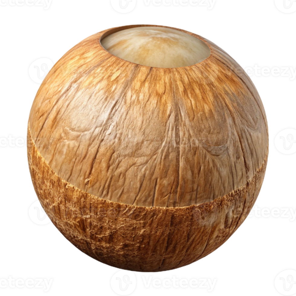 magnificent creative Coconut with Husk Transparent Background exclusive png