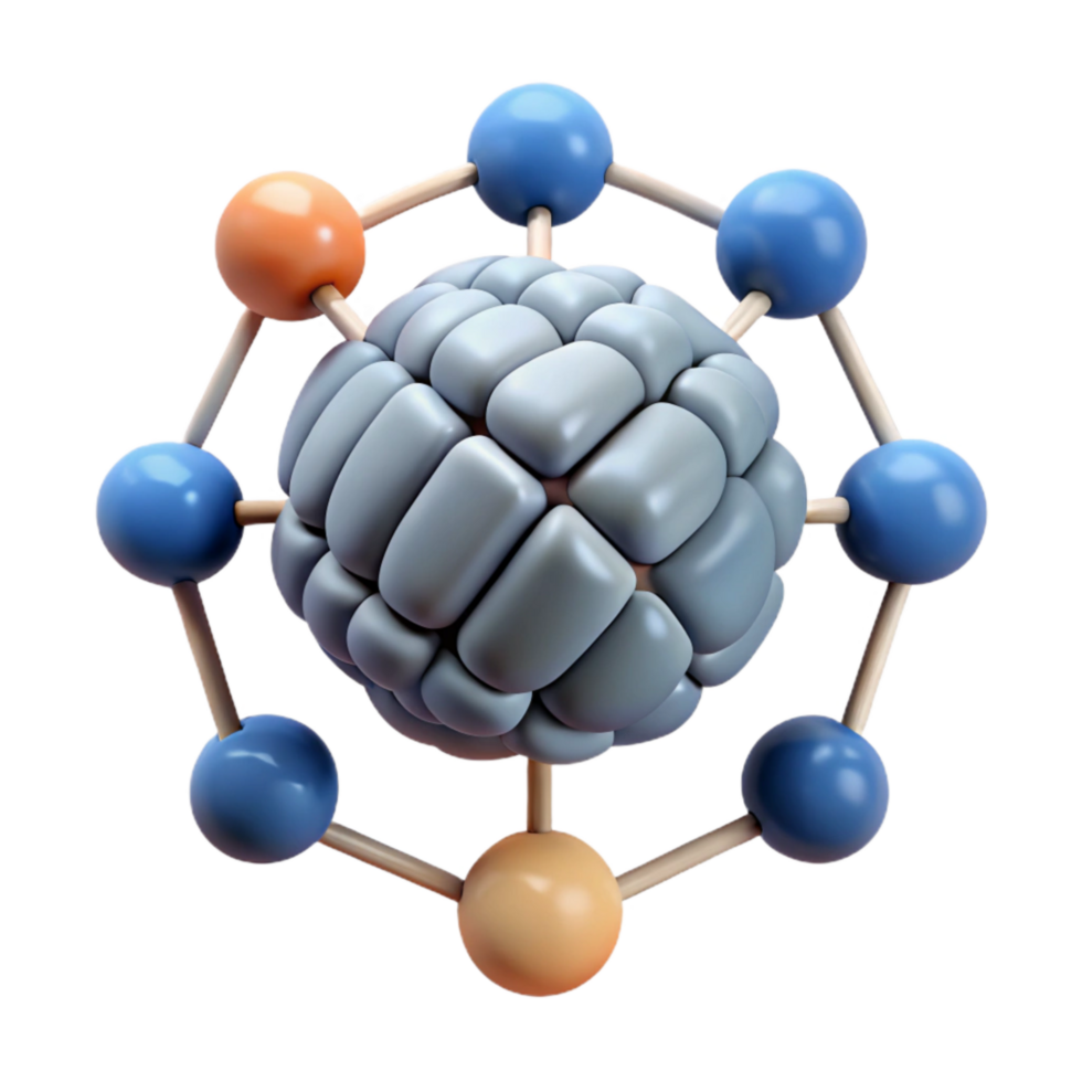 wonderful traditional Cognitive Functions Diagram Interconnected Nodes Isolated high quality png